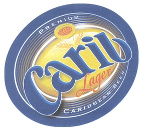 CARIB LAGER PREMIUM INTERNATIONAL CARIBBEAN BEER