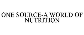 ONE SOURCE-A WORLD OF NUTRITION