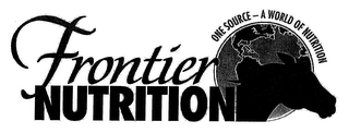 FRONTIER NUTRITION ONE SOURCE - A WORLD OF NUTRITION