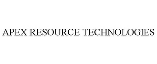 APEX RESOURCE TECHNOLOGIES