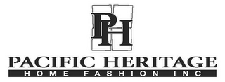 PH PACIFIC HERITAGE HOME FASHION INC