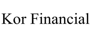 KOR FINANCIAL