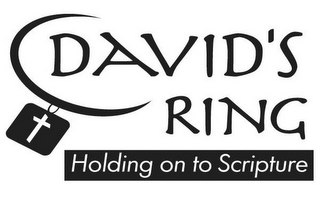 DAVID'S RING HOLDING ON TO SCRIPTURE