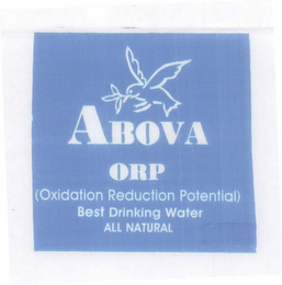 ABOVA ORP (OXIDATION REDUCTION POTENTIAL) BEST DRINKING WATER ALL NATURAL