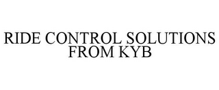 RIDE CONTROL SOLUTIONS FROM KYB