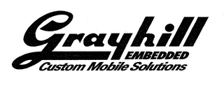 GRAYHILL EMBEDDED CUSTOM MOBILE SOLUTIONS