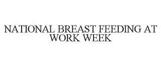 NATIONAL BREAST FEEDING AT WORK WEEK