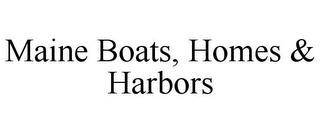 MAINE BOATS, HOMES & HARBORS