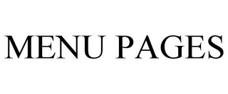 MENU PAGES