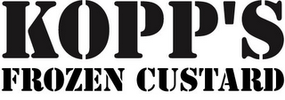 KOPP'S FROZEN CUSTARD