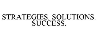 STRATEGIES. SOLUTIONS. SUCCESS.