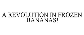 A REVOLUTION IN FROZEN BANANAS!