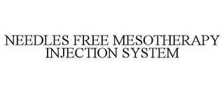 NEEDLES FREE MESOTHERAPY INJECTION SYSTEM