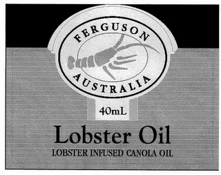 FERGUSON AUSTRALIA 40 ML LOBSTER OIL LOBSTER INFUSED CANOLA OIL