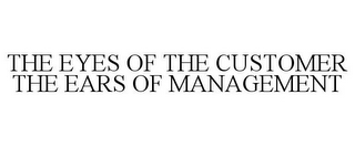 THE EYES OF THE CUSTOMER THE EARS OF MANAGEMENT