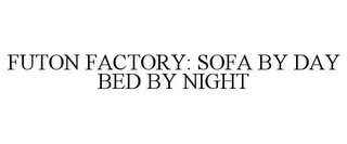 FUTON FACTORY: SOFA BY DAY BED BY NIGHT