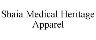 SHAIA MEDICAL HERITAGE APPAREL