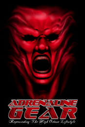 ADRENALINE GEAR REPRESENTING THE HIGH OCTANE LIFESTYLE