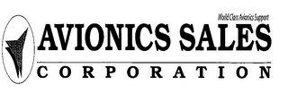 AVIONICS SALES CORPORATION WORLD CLASS AVIONICS SUPPORT