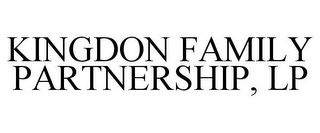 KINGDON FAMILY PARTNERSHIP, LP