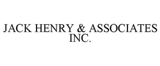 JACK HENRY & ASSOCIATES INC.