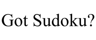 GOT SUDOKU?