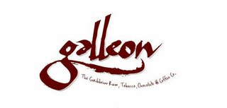 GALLEON. THE CARIBBEAN, RUM, TOBACCO, CHOCOLATE & COFFEE CO.