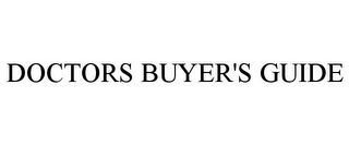 DOCTORS BUYER'S GUIDE