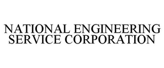 NATIONAL ENGINEERING SERVICE CORPORATION