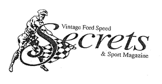 SECRETS VINTAGE FEINT SPEED A SPORT MAGAZINE