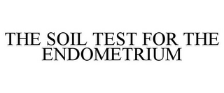 THE SOIL TEST FOR THE ENDOMETRIUM