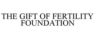 THE GIFT OF FERTILITY FOUNDATION