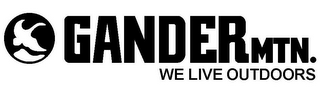 GANDER MTN. WE LIVE OUTDOORS