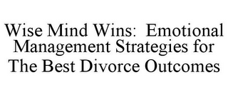 WISE MIND WINS: EMOTIONAL MANAGEMENT STRATEGIES FOR THE BEST DIVORCE OUTCOMES