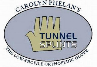 CAROLYN PHELAN'S TUNNEL SPLINTS THE LOW-PROFILE ORTHOPEDIC GLOVE