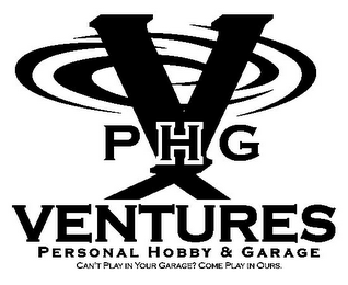 VPHG VENTURES PERSONAL HOBBY & GARAGE CAN'T PLAY IN YOUR GARAGE? COME PLAY IN OURS.