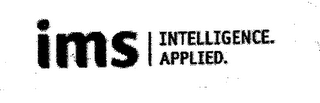 IMS INTELLIGENCE. APPLIED.