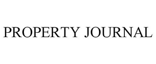 PROPERTY JOURNAL