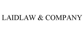 LAIDLAW & COMPANY