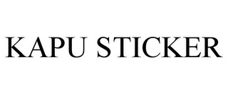 KAPU STICKER