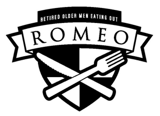 ROMEO RETIRED OLD MEN EATING OUT