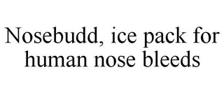 NOSEBUDD, ICE PACK FOR HUMAN NOSE BLEEDS