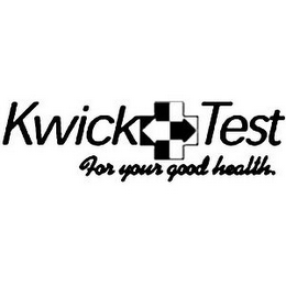 KWICK TEST FOR YOUR GOOD HEALTH.