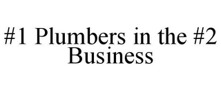 #1 PLUMBERS IN THE #2 BUSINESS