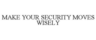 MAKE YOUR SECURITY MOVES WISELY