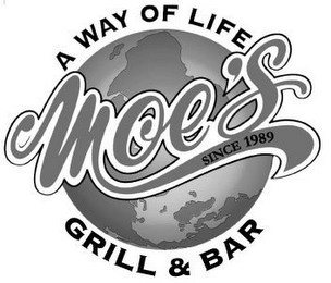 A WAY OF LIFE MOE'S SINCE 1989 GRILL & BAR