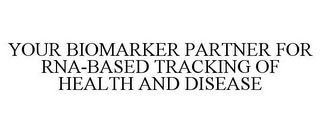 YOUR BIOMARKER PARTNER FOR RNA-BASED TRACKING OF HEALTH AND DISEASE