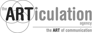 THE ARTICULATION AGENCY THE ART OF COMMUNICATION