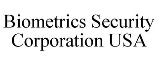 BIOMETRICS SECURITY CORPORATION USA