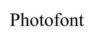 PHOTOFONT